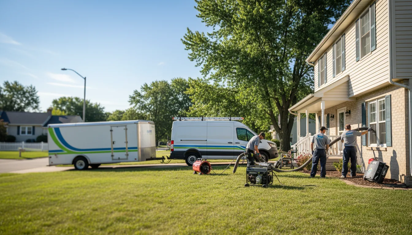 Flooded Basement Restoration And Cleanup With Repair in Adrian, MI near me